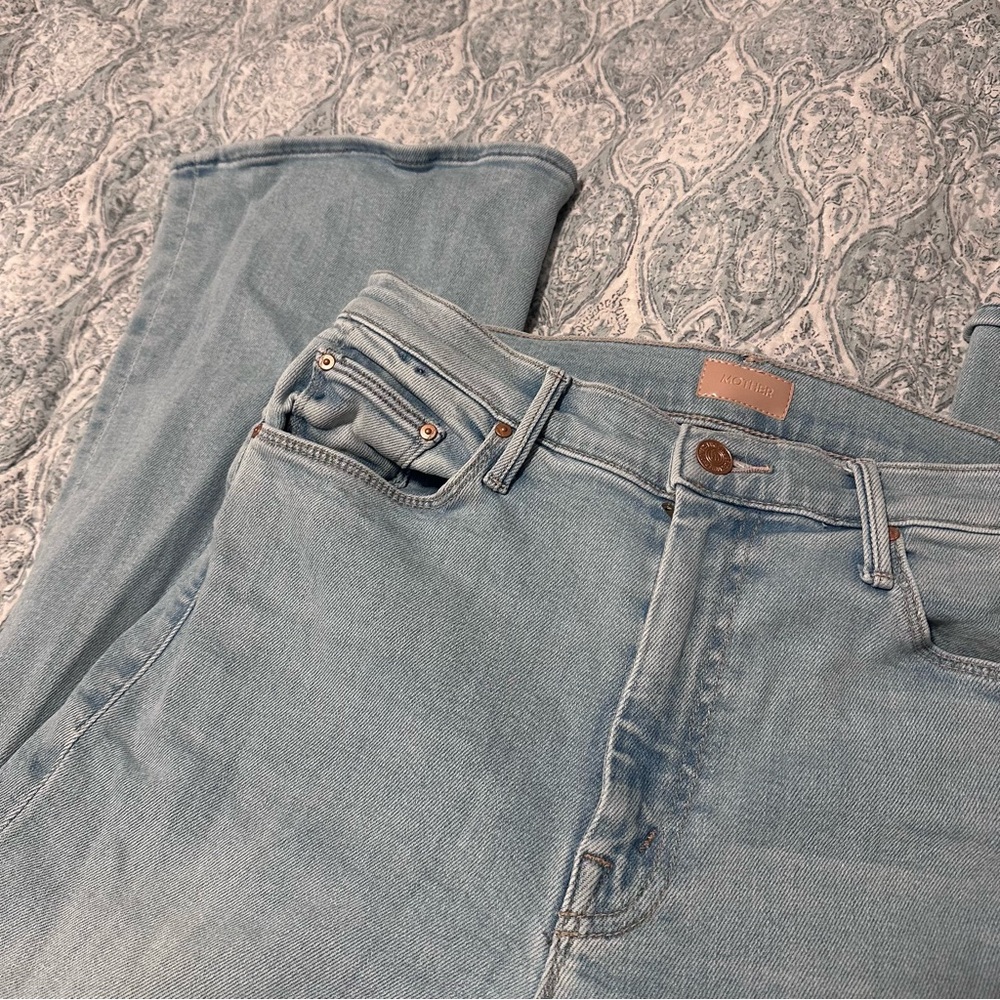 MOTHER Denim the weekender flare jeans blessing in disguise size 10 - Picture 5 of 10
